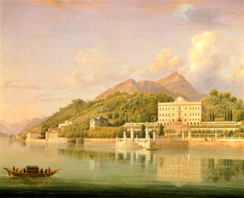 Jean-Joseph-Xavier Bidauld - Villa Carlotta à Tremezzo, sur le lac de Côme