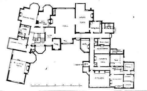 Bidston Court, floorplan, fig 18 (Modern Homes, 1909)