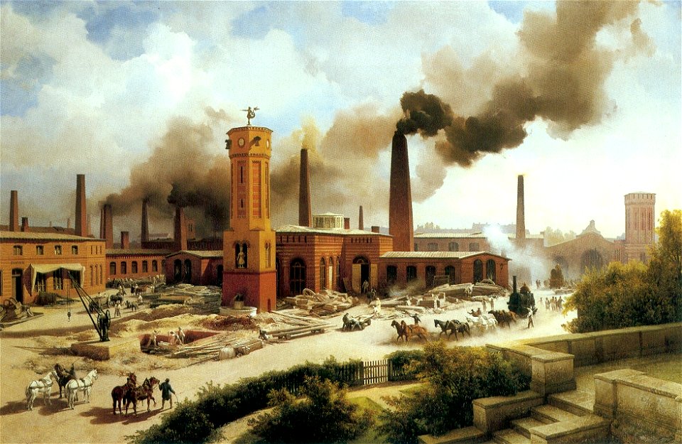 Maschinenbau-Anstalt Borsig, Berlin Chausseestraße, 1847, Karl Eduard Biermann