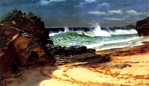 Bierstadt Albert Beach at Nassau