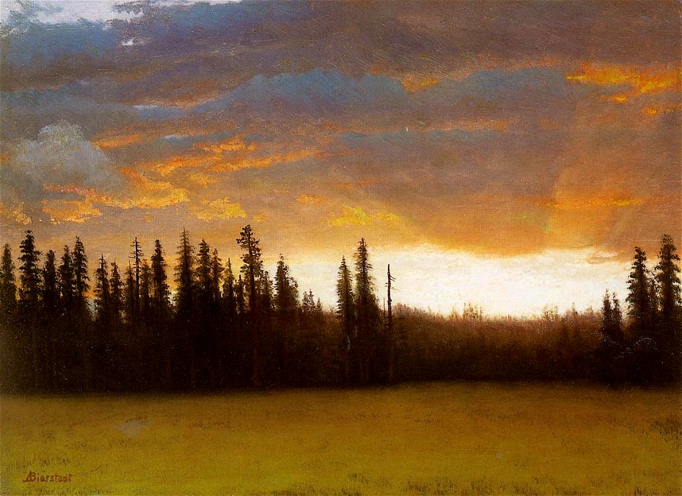 Bierstadt Albert California Sunset