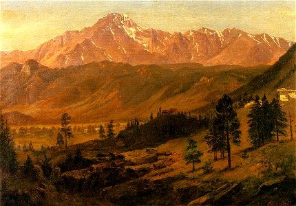 Bierstadt Albert Pikes Peak. Free illustration for personal and commercial use.