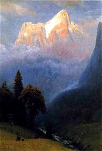 Bierstadt Albert Storm Among the Alps