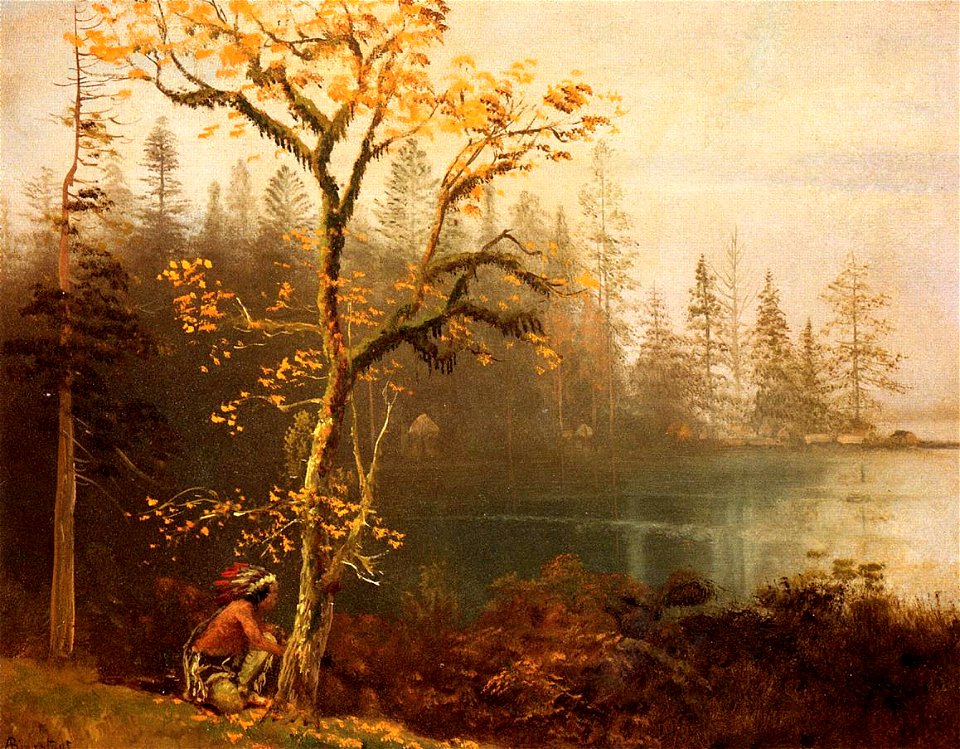 Bierstadt Albert Indian Scout
