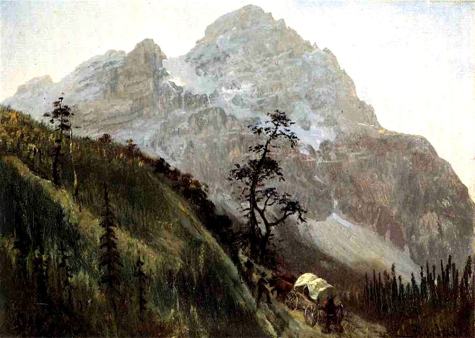 Bierstadt Albert Western Trail the Rockies