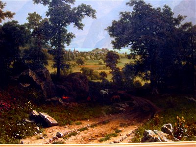 Bierstadt LakeLucerne 1858 closeup2
