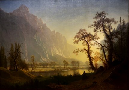 HRSOA AlbertBierstadt-Sunrise at Glacier Station