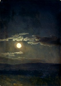 Albert Bierstadt - Cloud Study, Moonlight