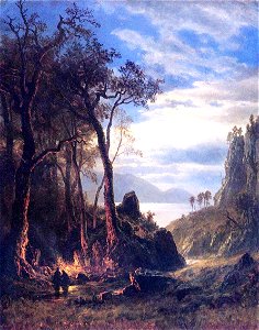 Bierstadt Albert The Campfire