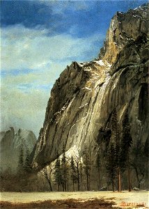 Bierstadt Albert Cathedral Rocks A Yosemite View