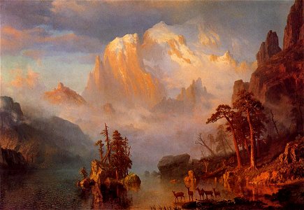 Bierstadt Albert Rocky Mountains