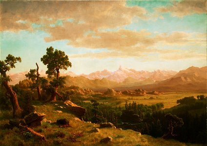 Albert Bierstadt - Wind River Country - Google Art Project. Free illustration for personal and commercial use.