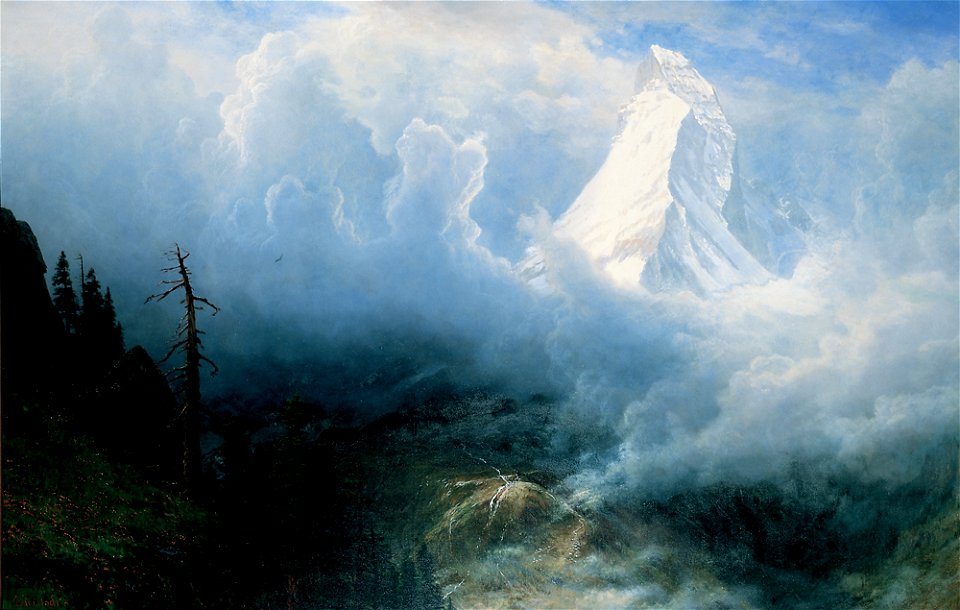 Albert Bierstadt - Storm on the Matterhorn