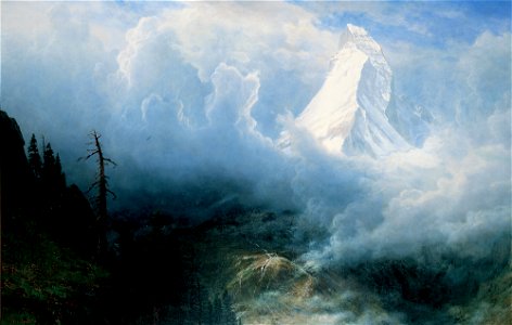 Albert Bierstadt - Storm on the Matterhorn