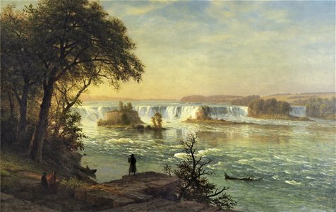 Bierstadt Albert The Falls of St. Anthony. Free illustration for personal and commercial use.