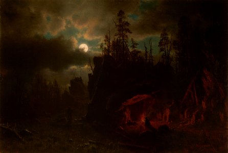 The Trappers' Camp by Albert Bierstadt 1861