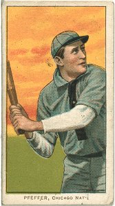 Big Jeff Pfeffer, Chicago Cubs, baseball card portrait LCCN2008675189