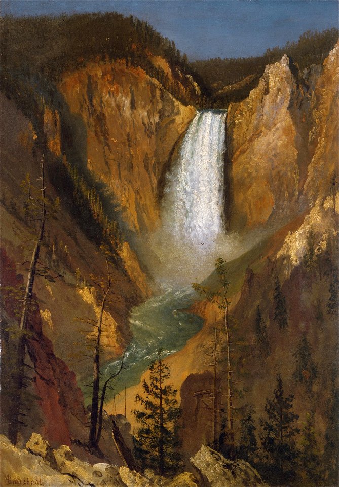 Albert Bierstadt - Lower Falls of the Yellowstone (1881)