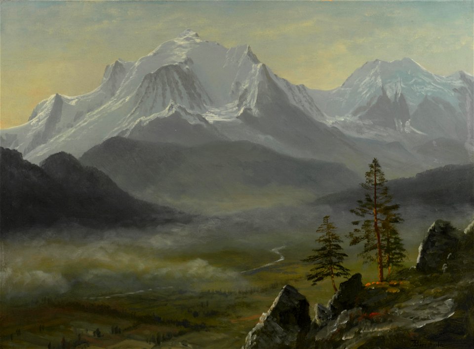 Albert Bierstadt - Mont Blanc (1890s)
