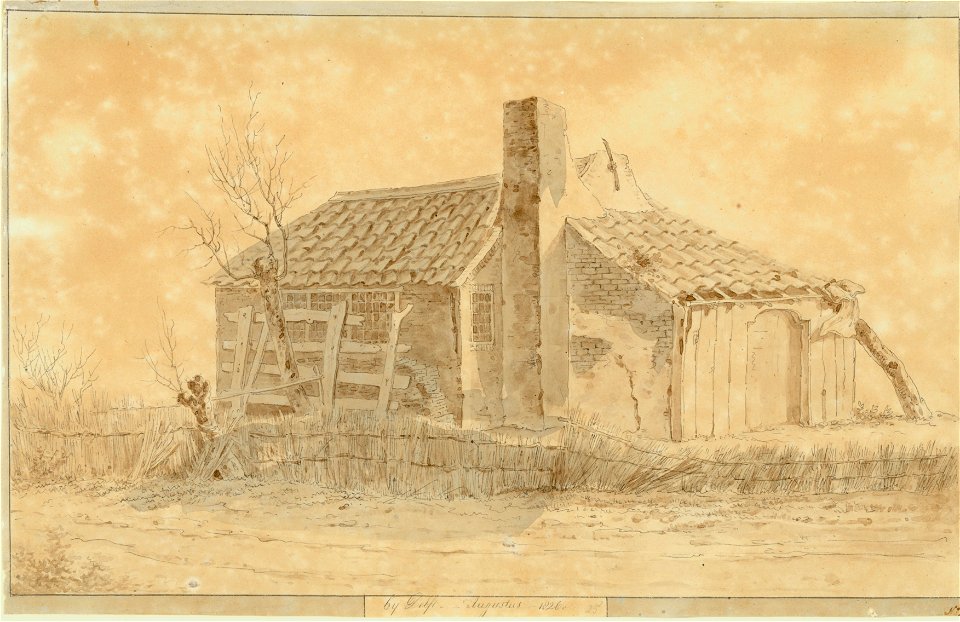 Bij Delft Augustus 1826, Balthasar Jooss, SA Delft, inv.nr. 69206