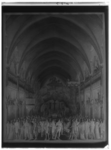 Bild av Karl Augusts begravning i Riddarholmskyrkan 1810 - Livrustkammaren - 26639-negative