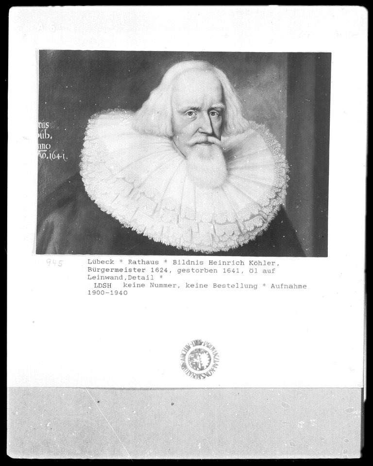 Bildnis des Heinrich Köhler, gest. 1641