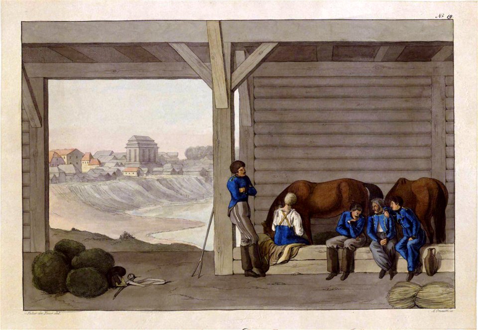 Biešankovičy, Dźvina. Бешанковічы, Дзьвіна (C. Faber du Faur, 30.07.1812) (2)