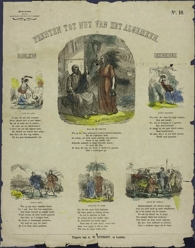 Bijbelsche geschiedenis-Catchpenny print-PRENT 0170