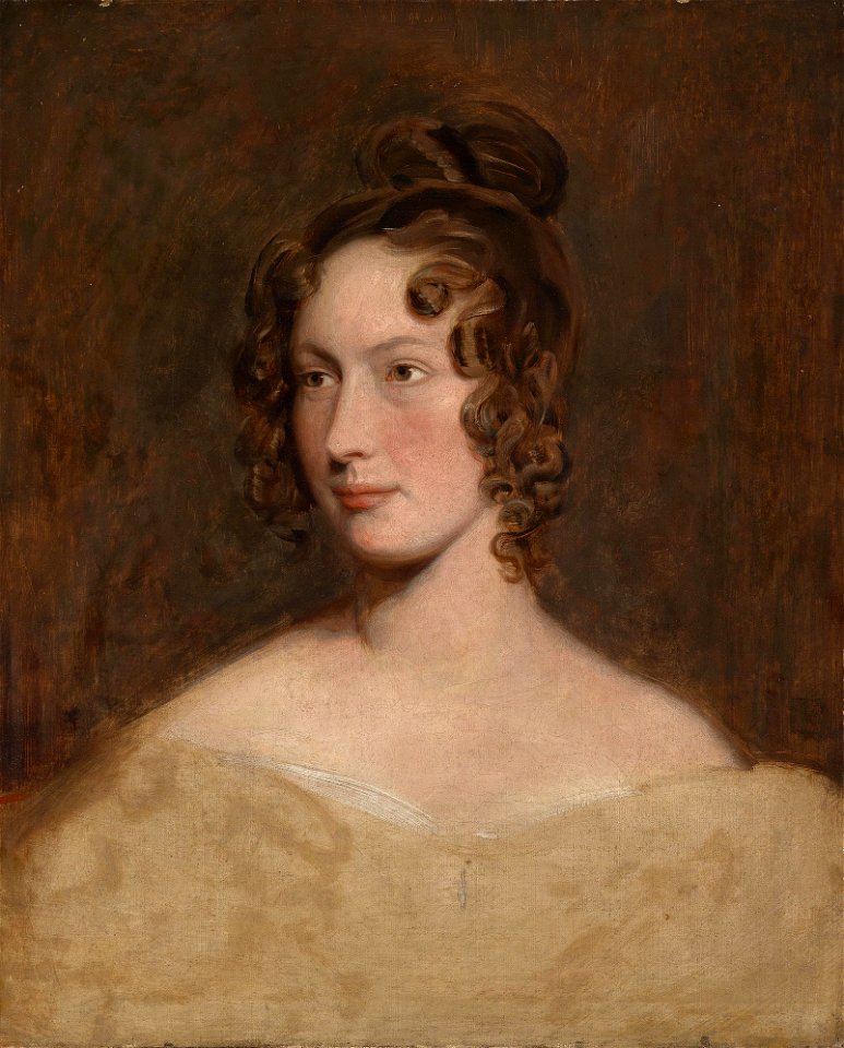 Bildnis einer Dame mit Locken (England 19 Jh)
