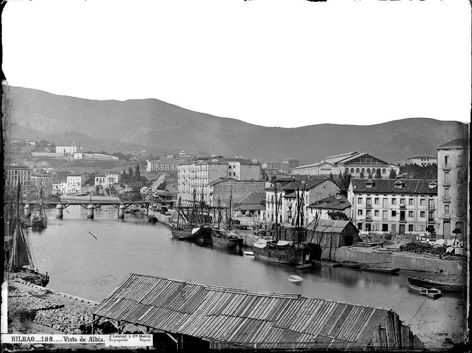 Bilbao - Albia alderako bista 1870 inguruan