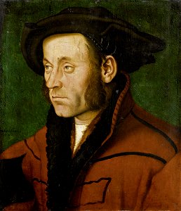 Bildnis eines Herren in mittlerem Alter (süddeutsch um 1520-1530). Free illustration for personal and commercial use.