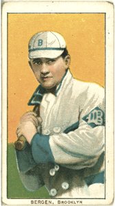 Bill Bergen, Brooklyn Dodgers, baseball card portrait LCCN2008675094