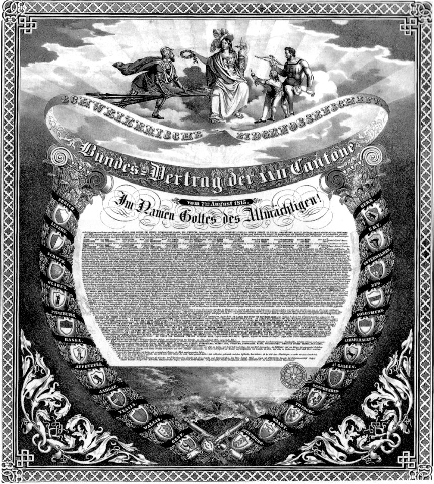 Bild Bundesvertrag 1815