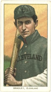 Bill Bradley, Cleveland Naps, baseball card portrait LCCN2008676556