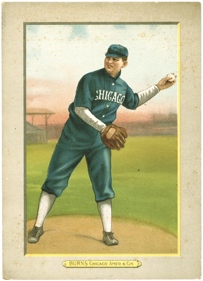 Bill Burns, Chicago White Sox, Cincinnati Reds, baseball card portrait LCCN2007685667
