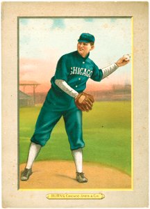 Bill Burns, Chicago White Sox, Cincinnati Reds, baseball card portrait LCCN2007685667