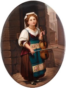 Bildplatte Die kleine Geigenspielerin