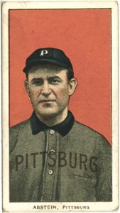 Bill Abstein, Pittsburgh Pirates, baseball card portrait LCCN2008676536