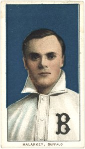 Bill Malarkey, Buffalo Team, baseball card portrait LCCN2008676924