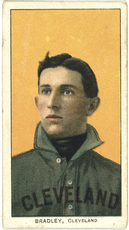 Bill Bradley, Cleveland Naps, baseball card portrait LCCN2008676557