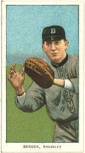 Bill Bergen, Brooklyn Dodgers, baseball card portrait LCCN2008675095