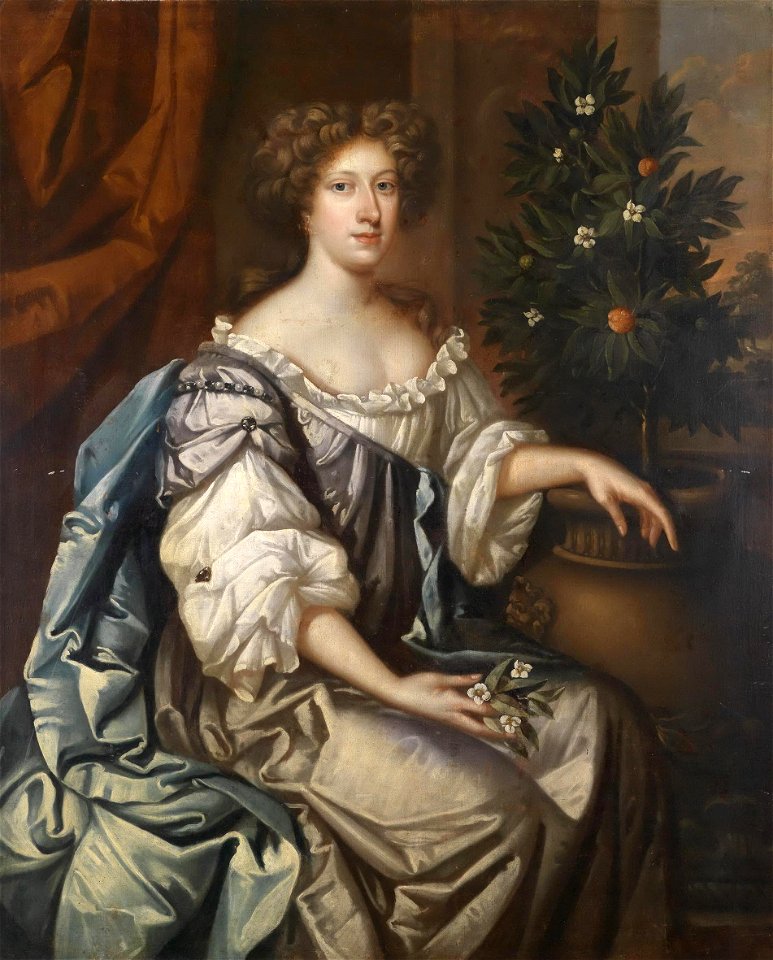 Bildnis einer Dame mit Orangenblüten 17Jh