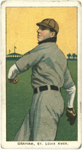 Bill Graham, St. Louis Browns, baseball card portrait LCCN2008676622
