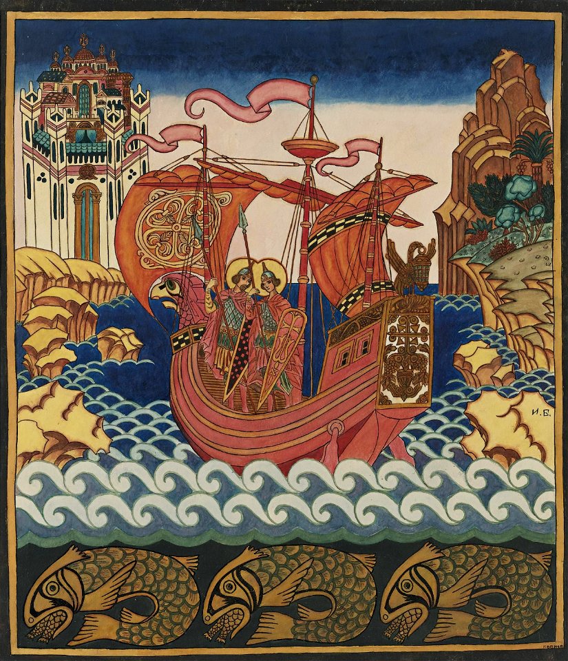 Bilibin - Boris and Gleb