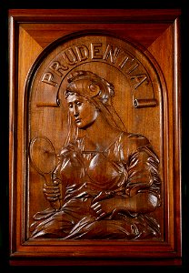 Biljardrummet. Träsnideri. Vägg - Hallwylska museet - 47327