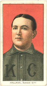 Bill Hallman, Kansas City Team, baseball card portrait LCCN2008676948
