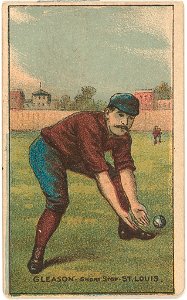 Bill Gleason, St. Louis Browns, baseball card portrait LCCN2007680798