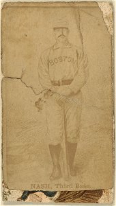 Billy Nash, Boston Beaneaters, baseball card portrait LCCN2007683702