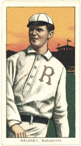Billy Maloney, Rochester Team, baseball card portrait LCCN2008677029