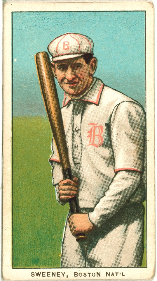 Bill Sweeney, Boston Doves, baseball card portrait LCCN2008675239